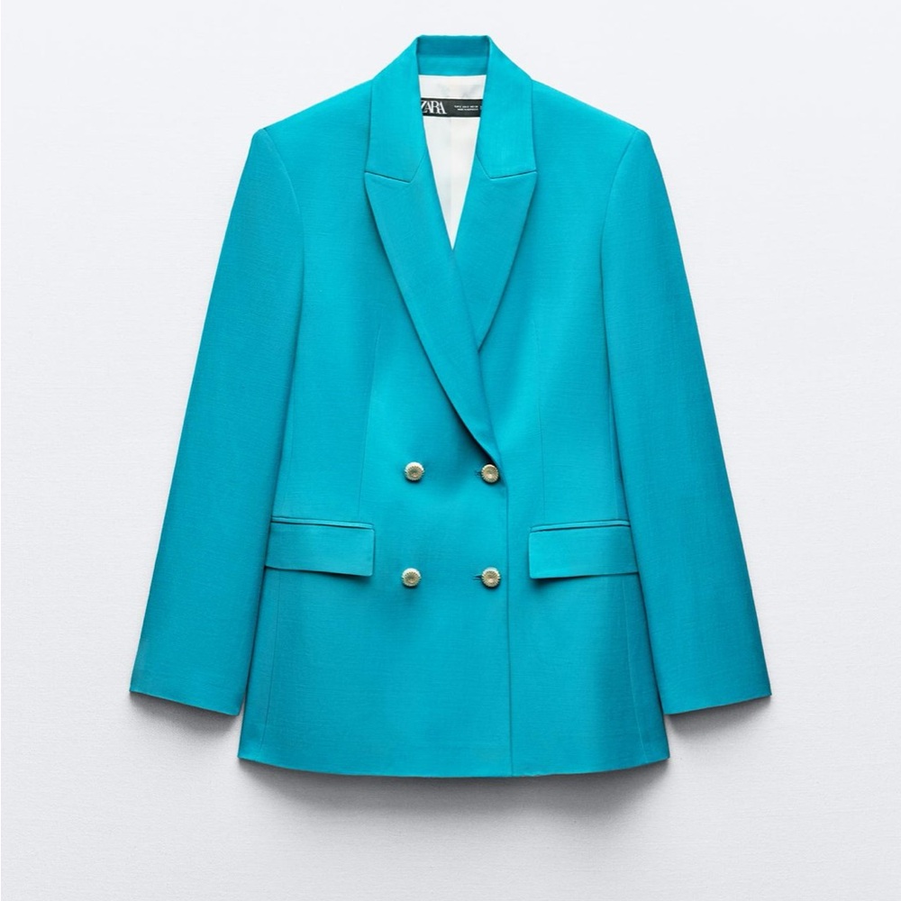 🫐 Zara Double Breasted Blazer